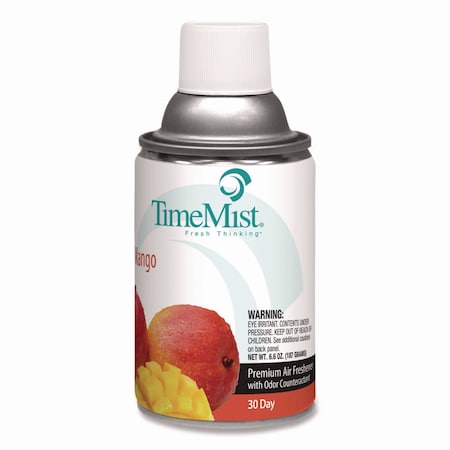 Timemist Premium Metered Air Freshener Refill, Mango, 6.6 oz Aerosol 1042810EA